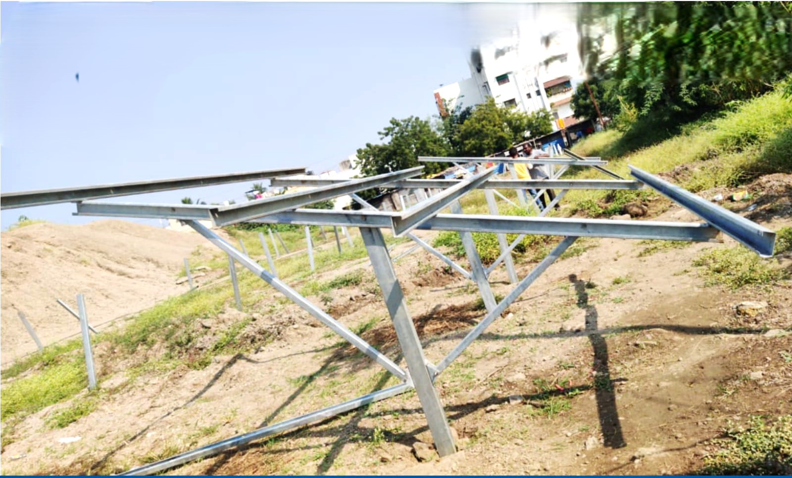 Ground Mounting Structure 3D View 3